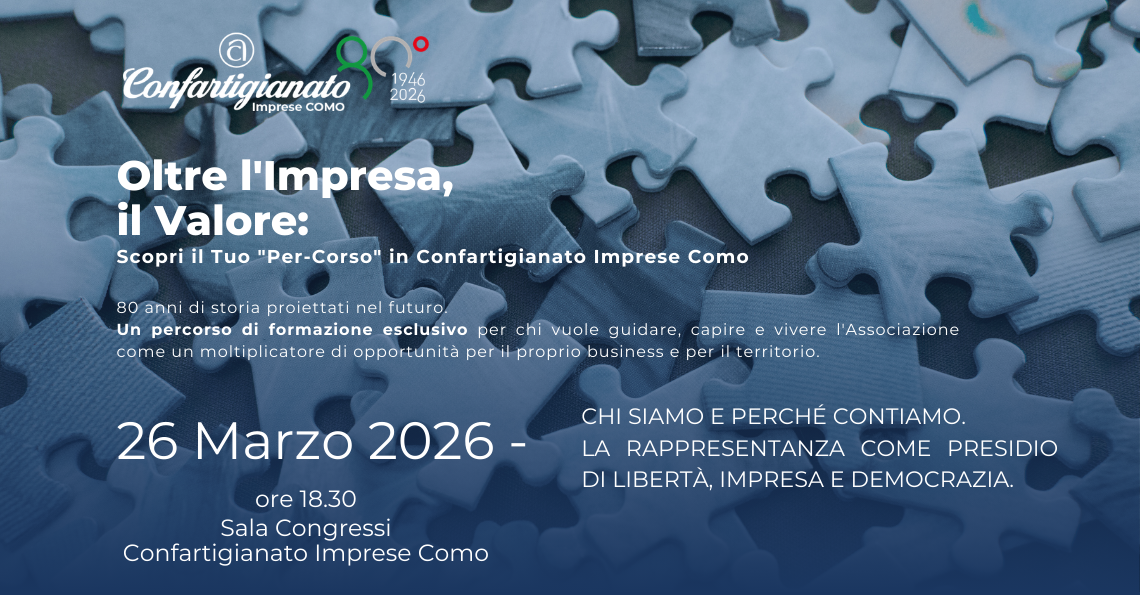 AL VIA IL PER-CORSO FORMATIVO PER DIRIGENTI DI CONFARTIGIANATO IMPRESE COMO